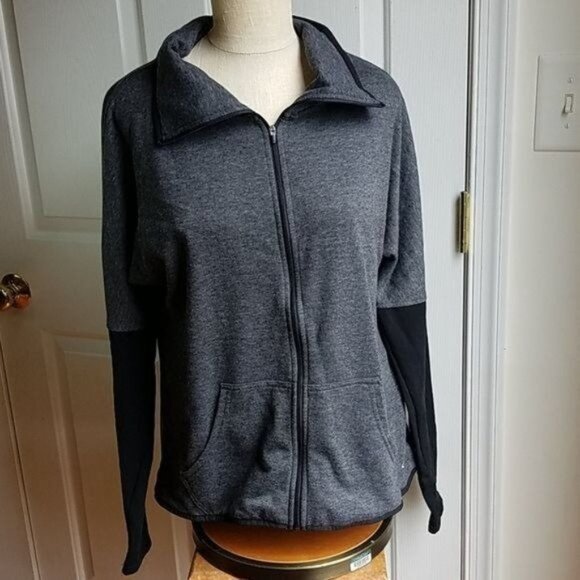 Sweatshirt C9 Champion Full Zip Gray Black Women's WOMAN'S Size Medium - Picture 12 of 13